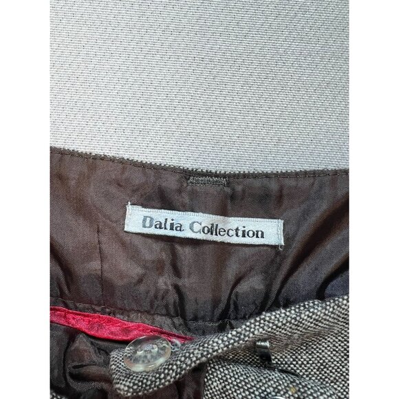 Dalia Collection Women's Wool Dress Pants Flat Front Sz 2 Light Brown - Picture 3 of 10